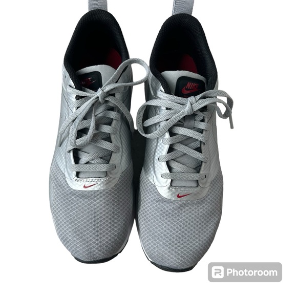 Nike Air Max Tavas, Silver & Red, Size 8.5 - Picture 4 of 10